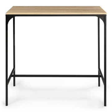 Table haute repas Memphis  95cm + 2 tabourets