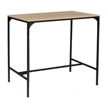 Table haute repas Memphis  95cm + 4 tabourets