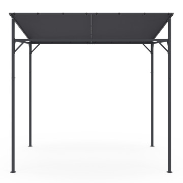 Pergola Gazebo en acier avec toit incliné 2.3x2.4m