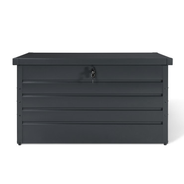 Coffre de rangement pour extérieur gris anthracite en métal 870L