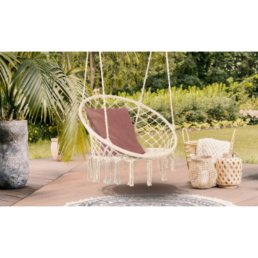 Hamac chaise macrame