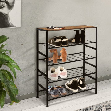 Meuble à chaussures Elize 4 niveaux - 12 paires
