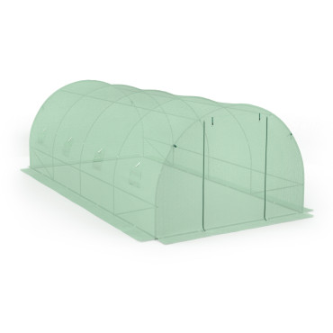 Serre tunnel verte 3x6m