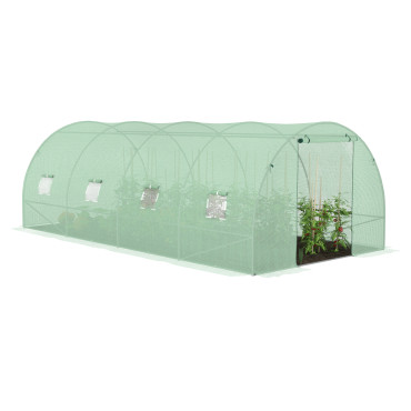 Serre tunnel verte 3x6m