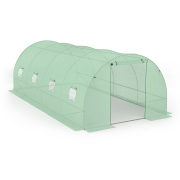 Serre tunnel verte 3x6m