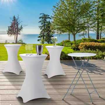 Tables hautes pliantes avec housse