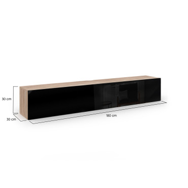 Meuble TV suspendu Michigan L180cm