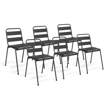 Chaises de jardin acier