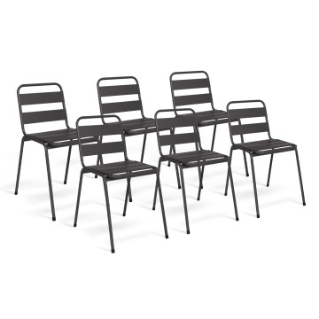 Chaises de jardin acier
