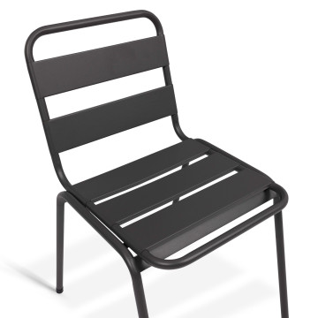 Chaises de jardin acier