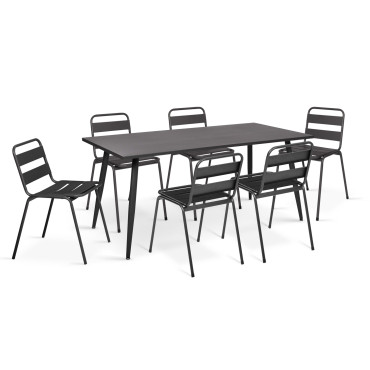 Chaises de jardin acier