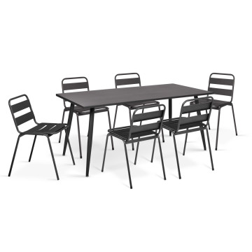 Chaises de jardin acier