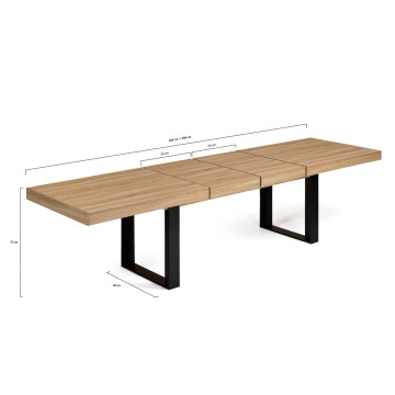 Table repas extensible Brixton