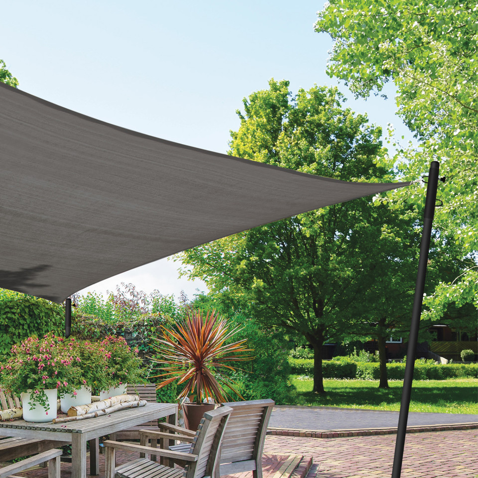 Poteau ajustable pour voile d'ombrage Poteau ajustable pour voile d'ombrage