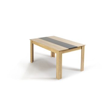 Table repas Gloria Bois - Noir