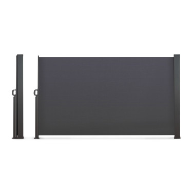 Paravent rétractable premium gris anthracite