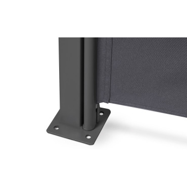 Paravent rétractable premium gris anthracite
