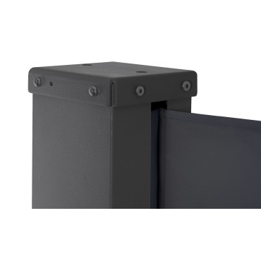 Paravent rétractable premium gris anthracite