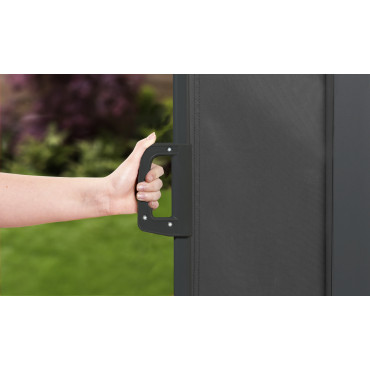 Paravent rétractable premium gris anthracite