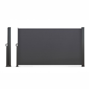 Paravent rétractable premium gris anthracite
