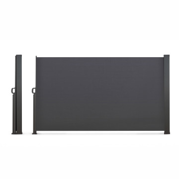 Paravent rétractable premium gris anthracite
