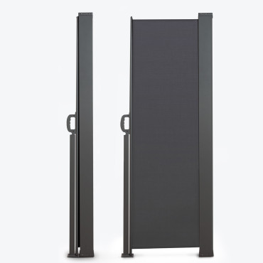 Paravent rétractable premium gris anthracite