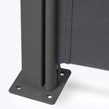Paravent rétractable premium gris anthracite
