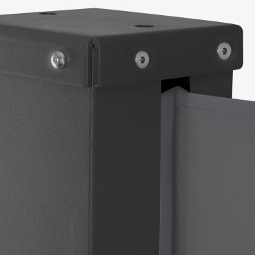 Paravent rétractable premium gris anthracite
