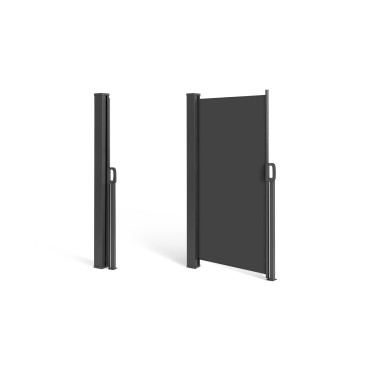 Paravent rétractable premium gris anthracite