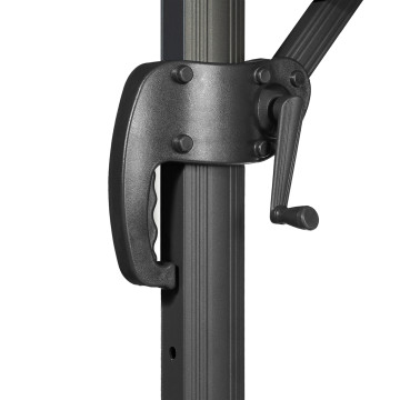 Parasol Sombra 360° carré avec housse de protection