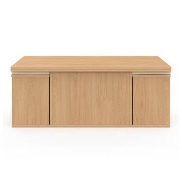 Table basse Tania 2 en 1 avec plateau dépliant et 4 assises