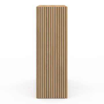 Meuble de rangement cube Faustine 6 case effet lattes