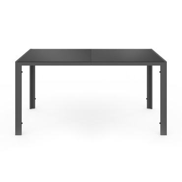 Salon de jardin Varna  6 places gris anthracite