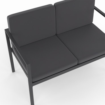 Salon de jardin Pemba 4 places gris