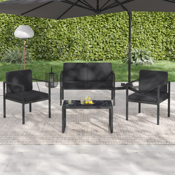 Salon de jardin Pemba 4 places gris