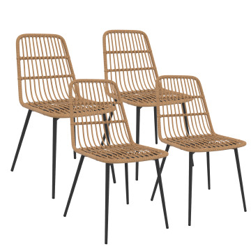 Chaises de jardin Cuba - lot de 4