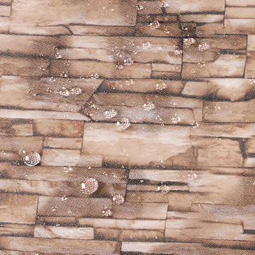 Paravent rétractable occultant 400x180cm motif pierre