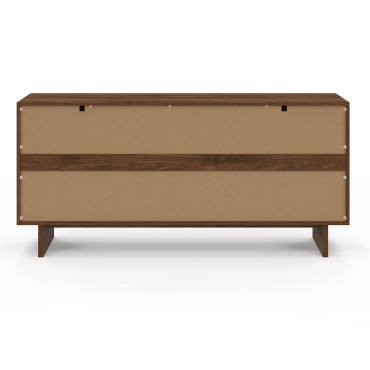 Buffet Yumi 4 portes effet noyer L160cm