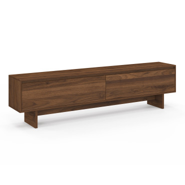 Meuble TV Yumi effet noyer