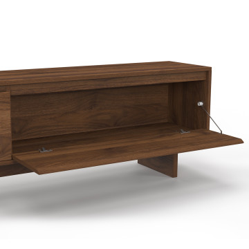 Meuble TV Yumi effet noyer