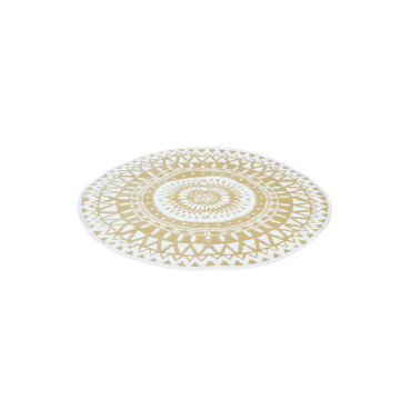 Tapis exterieur rond 150cm Maori beige