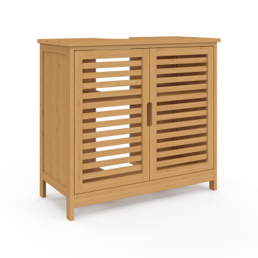 Meuble sous vasque sur pieds Maya 2 portes