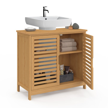 Meuble sous vasque sur pieds Maya 2 portes