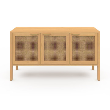Buffet Eve 3 portes en cannage L110cm