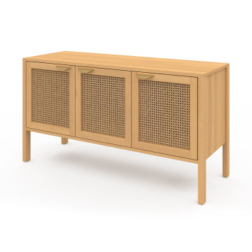 Buffet Eve 3 portes en cannage L110cm
