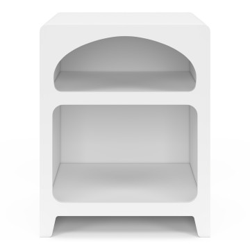 Tables de chevet organiques blanches - lot de 2