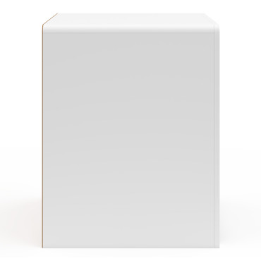 Tables de chevet organiques blanches - lot de 2