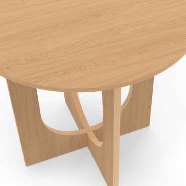 Table à manger ronde Mathis bois Ø80cm