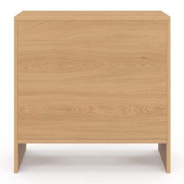 Table d'appoint mini bar Faustine bois et lattes