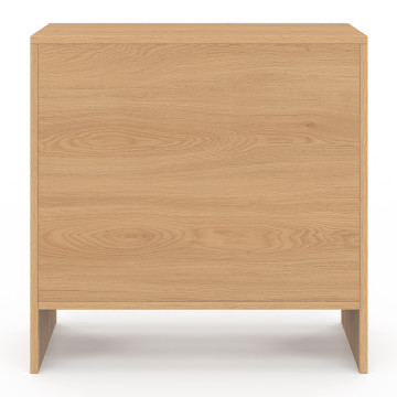 Table d'appoint mini bar Faustine bois et lattes